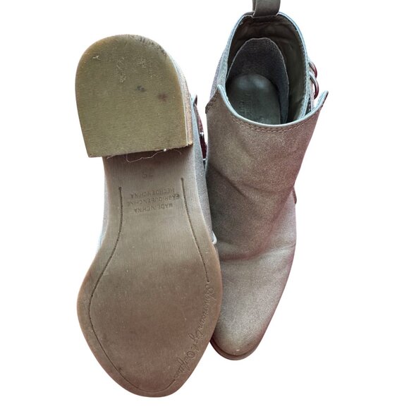 American Eagle Outfitters Taupe Suede Ankle Boots - Women's Size 7.5 - Picture 3 of 5